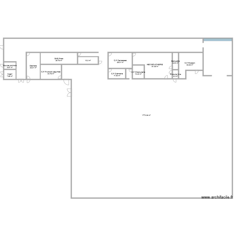 Plan de masse Intermarché. Plan de 0 pièce et 0 m2