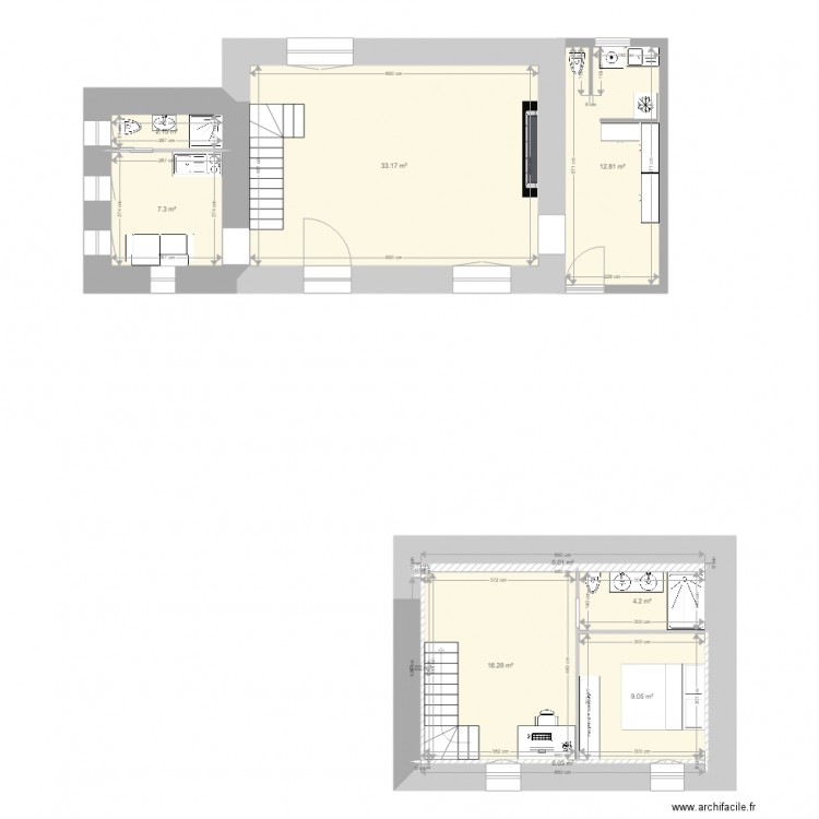 Maison RDC meublee. Plan de 0 pièce et 0 m2