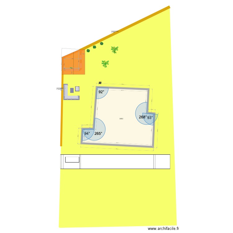 PLAN DE MASSE. Plan de 0 pièce et 0 m2