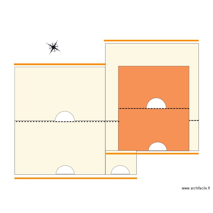 sur élevation 1. Plan de 0 pièce et 0 m2