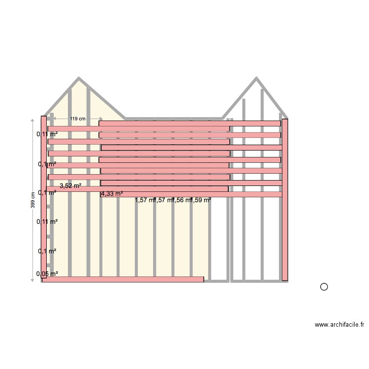 Terrasse bois. Plan de 0 pièce et 0 m2