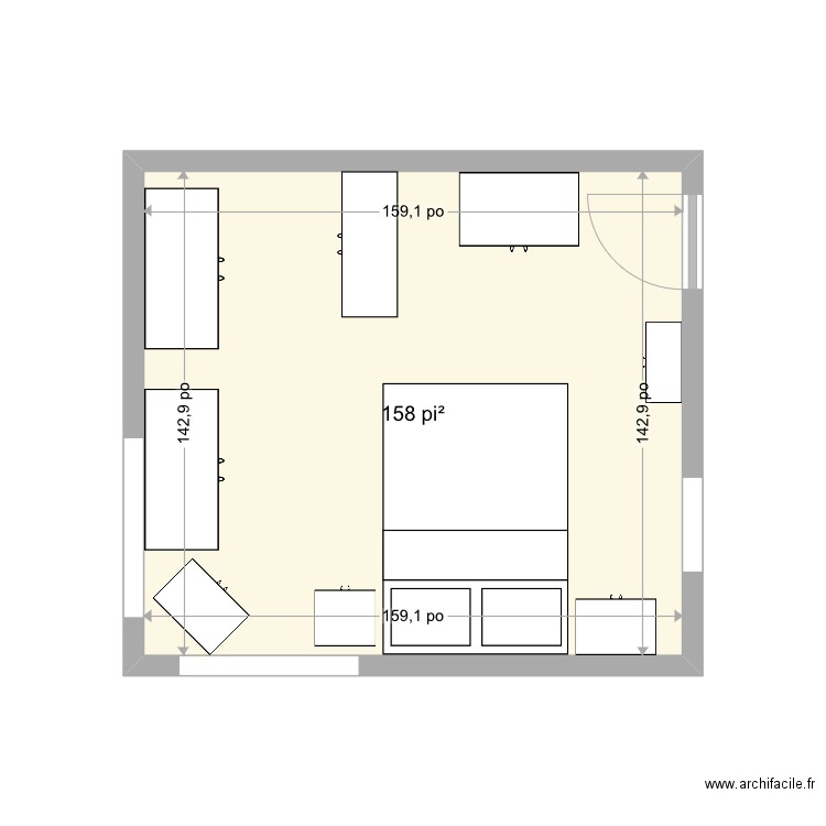 chambre 4. Plan de 0 pièce et 0 m2