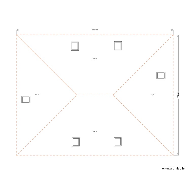 toiture. Plan de 0 pièce et 0 m2