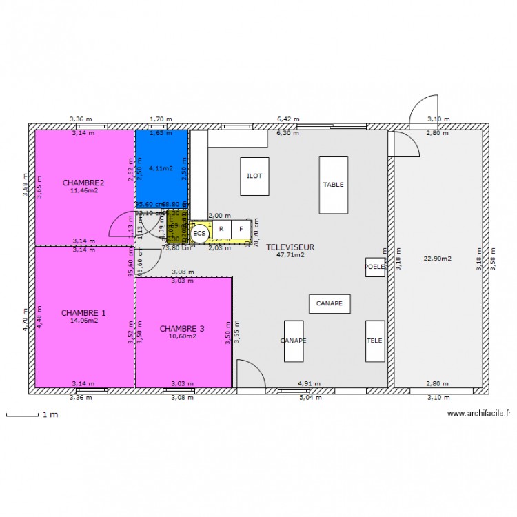 maison mondreville. Plan de 0 pièce et 0 m2