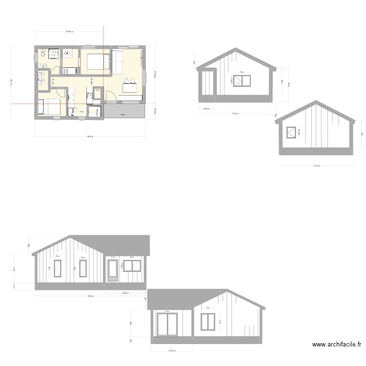 65 Du Hibou 2024-09-20 Plan finale. Plan de 28 pièces et 231 m2