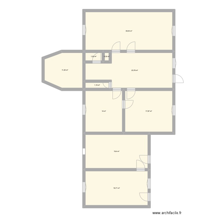 Leury maison. Plan de 0 pièce et 0 m2