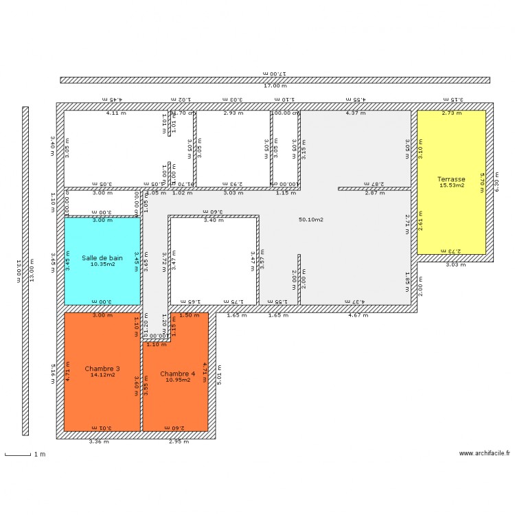 Maison avec terrasse - détail - fini 1. Plan de 0 pièce et 0 m2