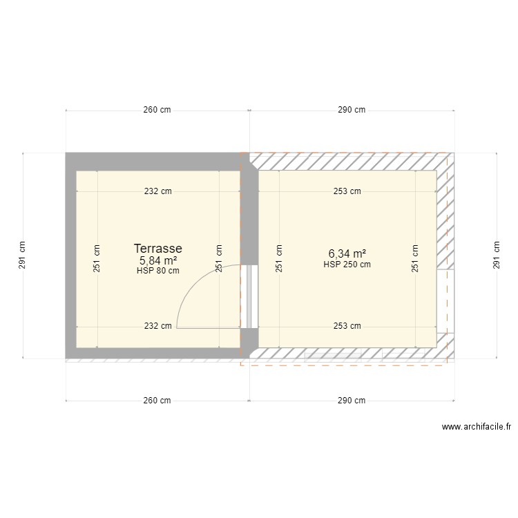 CABANON. Plan de 0 pièce et 0 m2