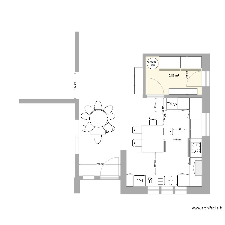 Cuisine 3. Plan de 0 pièce et 0 m2