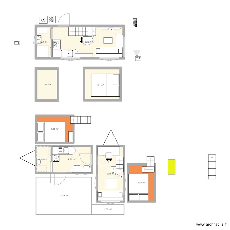 tiny essai 4. Plan de 0 pièce et 0 m2