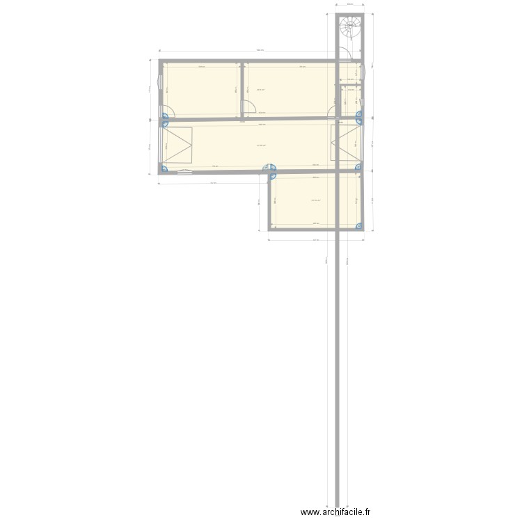 sous sol. Plan de 0 pièce et 0 m2