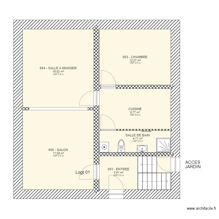 MONDELANGE SADOCCO R Niv 0 RDC. Plan de 0 pièce et 0 m2