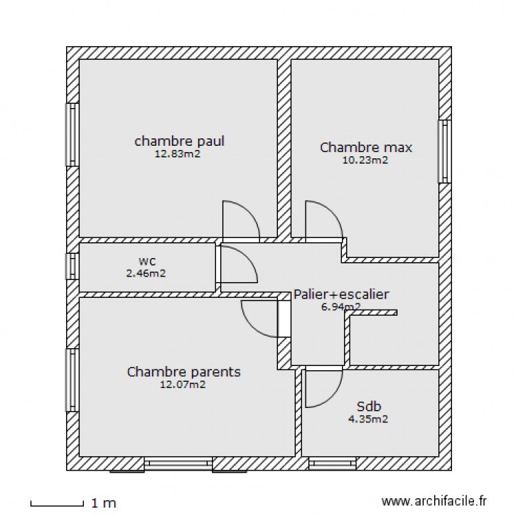 maison 1 etage. Plan de 0 pièce et 0 m2