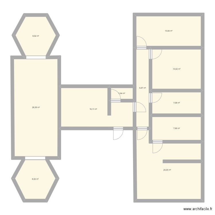 Maison. Plan de 0 pièce et 0 m2