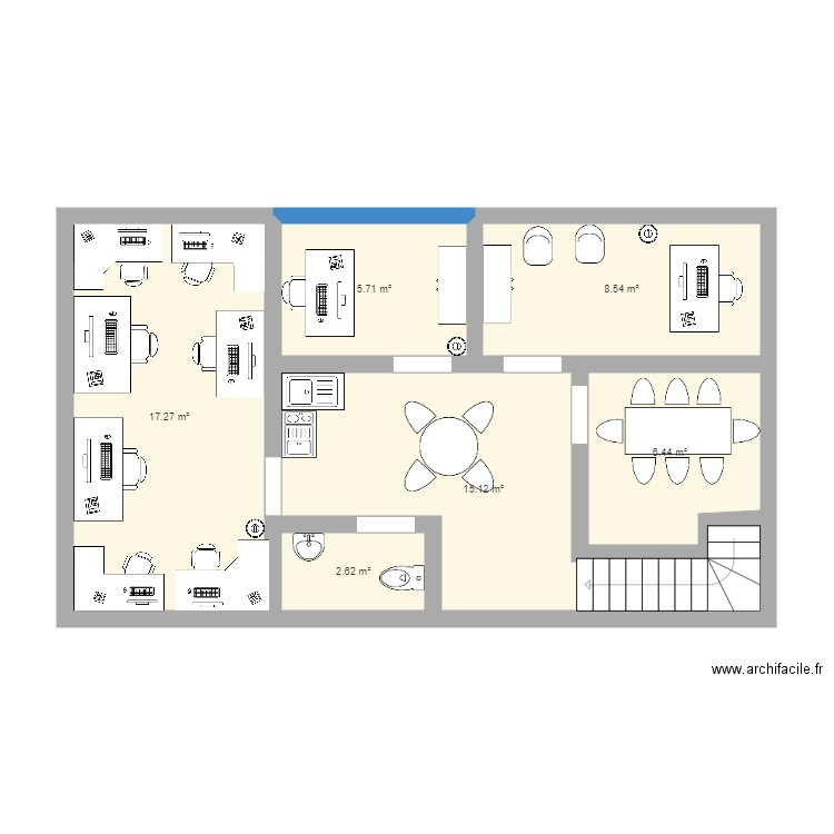 2e etage. Plan de 0 pièce et 0 m2