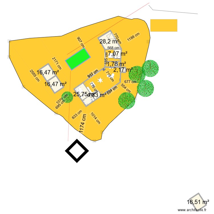 PETRA1. Plan de 9 pièces et 119 m2