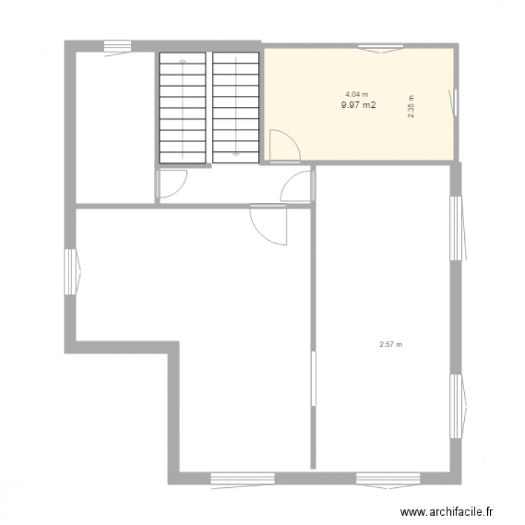 Appartement 1er étage. Plan de 0 pièce et 0 m2