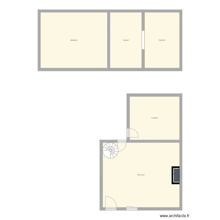 la nogatz petite maison rdc. Plan de 0 pièce et 0 m2