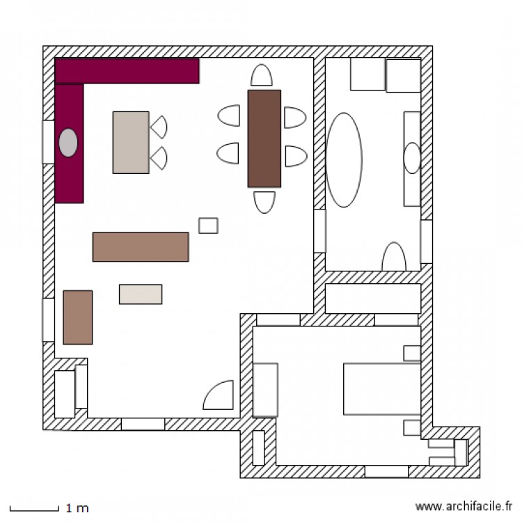 logement sous sol. Plan de 0 pièce et 0 m2