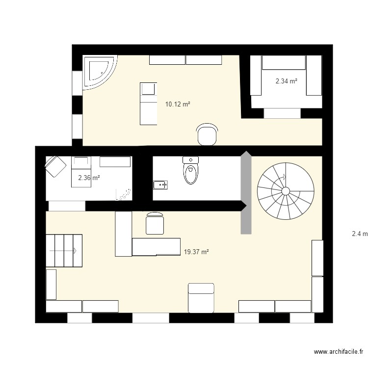 plans esthetique institut. Plan de 0 pièce et 0 m2