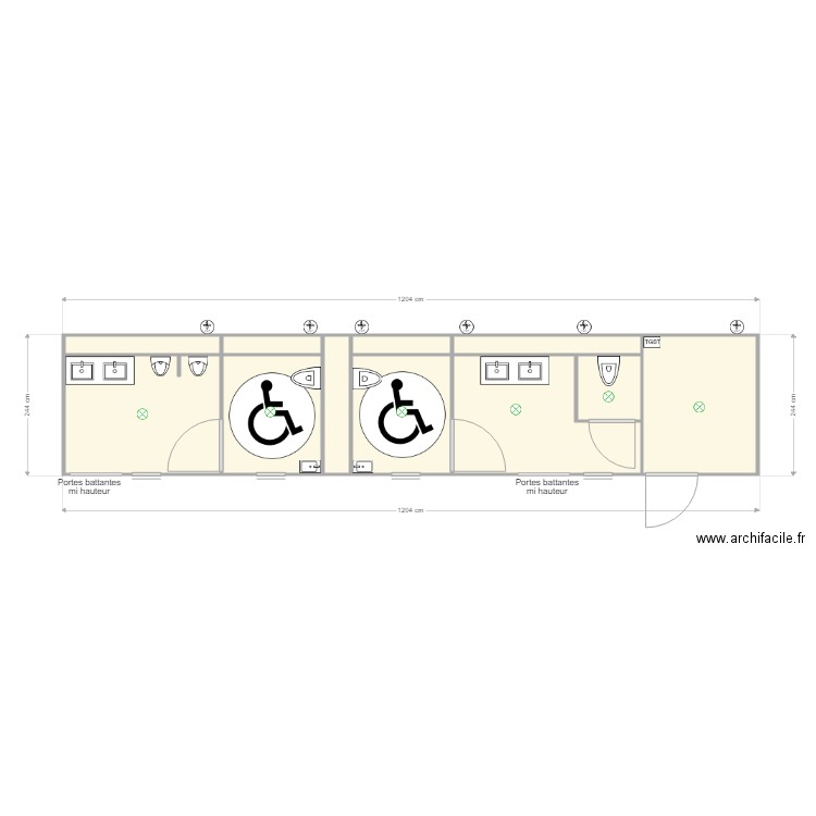 Sanitaire 40 Cuges les Pins. Plan de 0 pièce et 0 m2