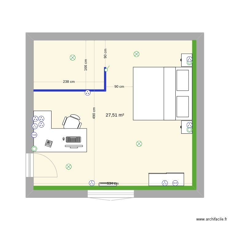 Chambre parentale 2. Plan de 0 pièce et 0 m2