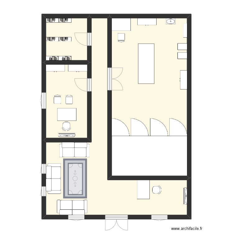 morgue. Plan de 0 pièce et 0 m2