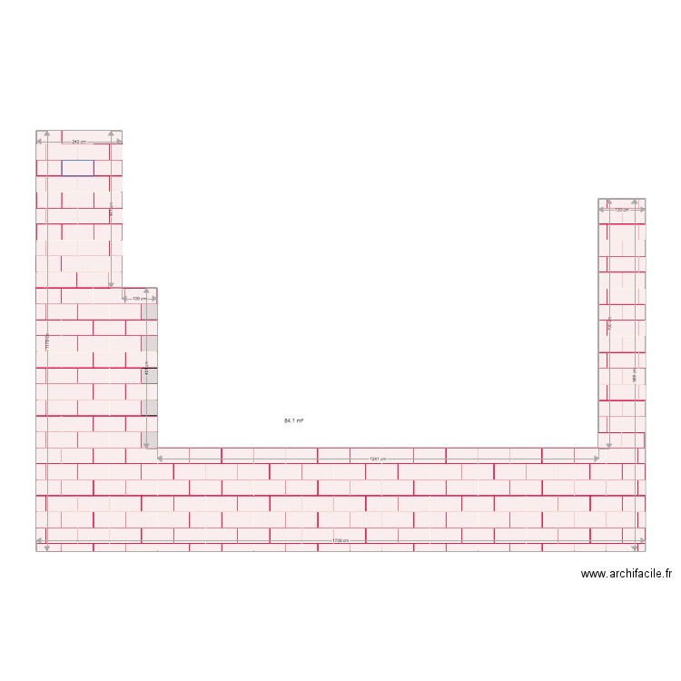 CALEPINAGE GRES CERAME HORIZONTALE. Plan de 0 pièce et 0 m2