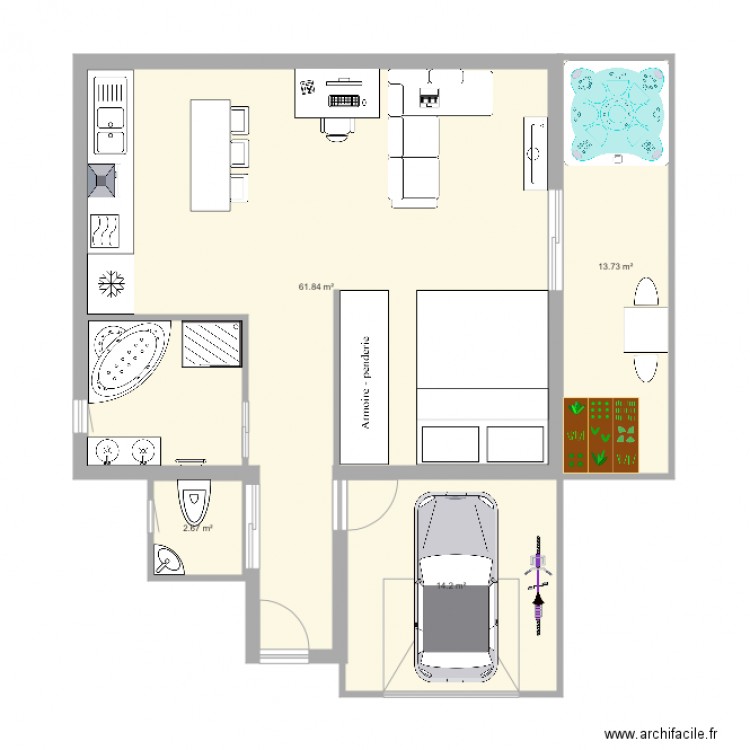 Maison. Plan de 0 pièce et 0 m2