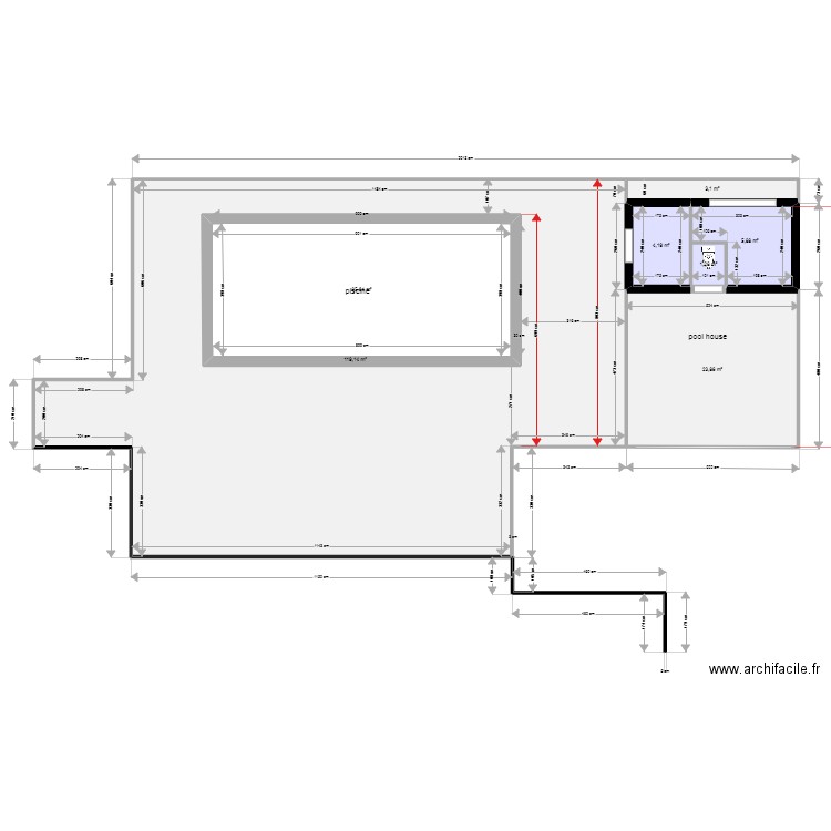 piscine sans cotes. Plan de 0 pièce et 0 m2