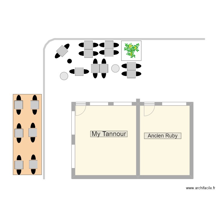 Terasse My Tannour St-Gilles. Plan de 0 pièce et 0 m2