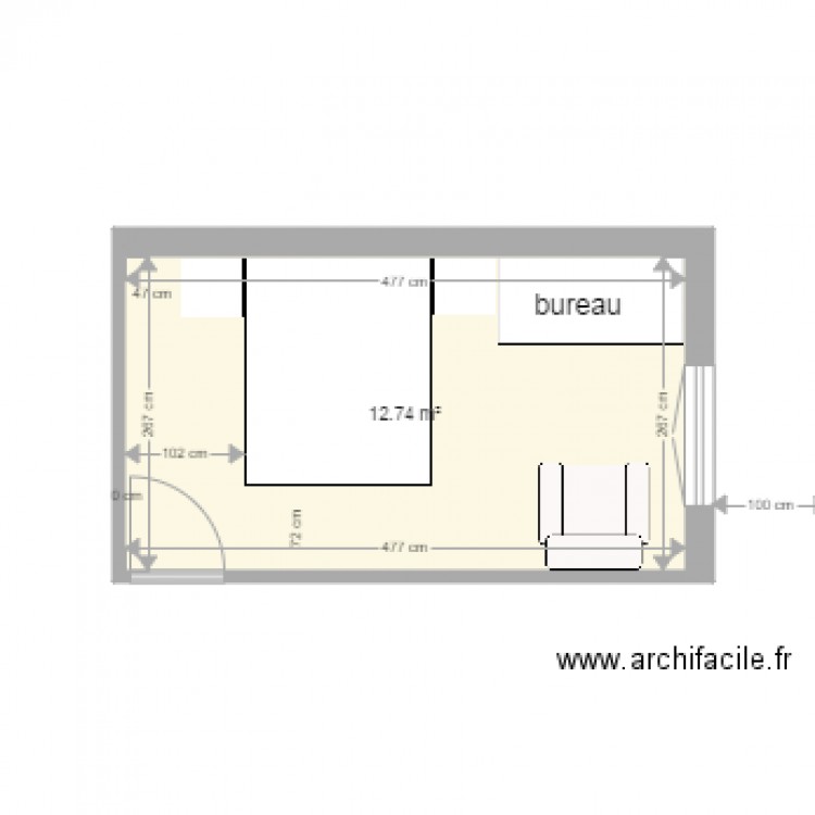 chambre jb. Plan de 0 pièce et 0 m2