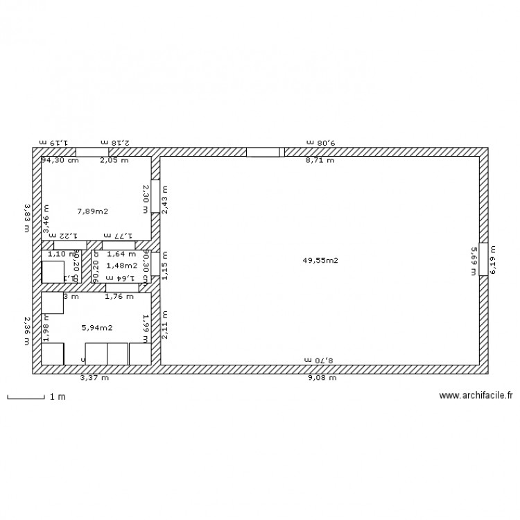 studio vide    s wwxccs. Plan de 0 pièce et 0 m2