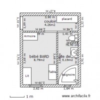 chambre et salle de bain