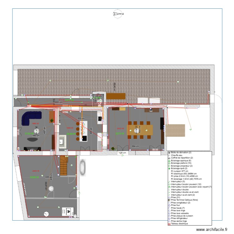 rdc élec. Plan de 0 pièce et 0 m2