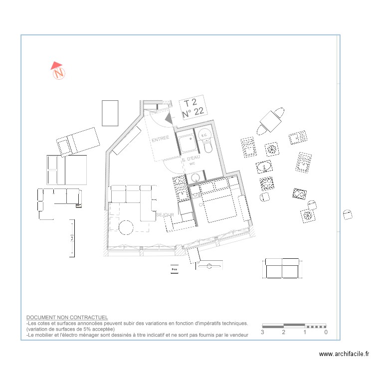 Appart Debo_La Roche-B va. Plan de 0 pièce et 0 m2