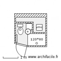 Douche   Lavabo   WC sous combles 2