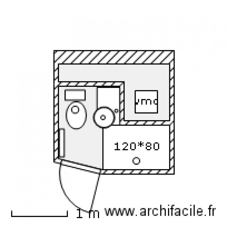 Douche   Lavabo   WC sous combles 2. Plan de 0 pièce et 0 m2