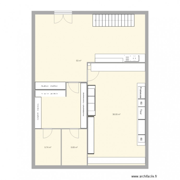 Sous sol. Plan de 0 pièce et 0 m2