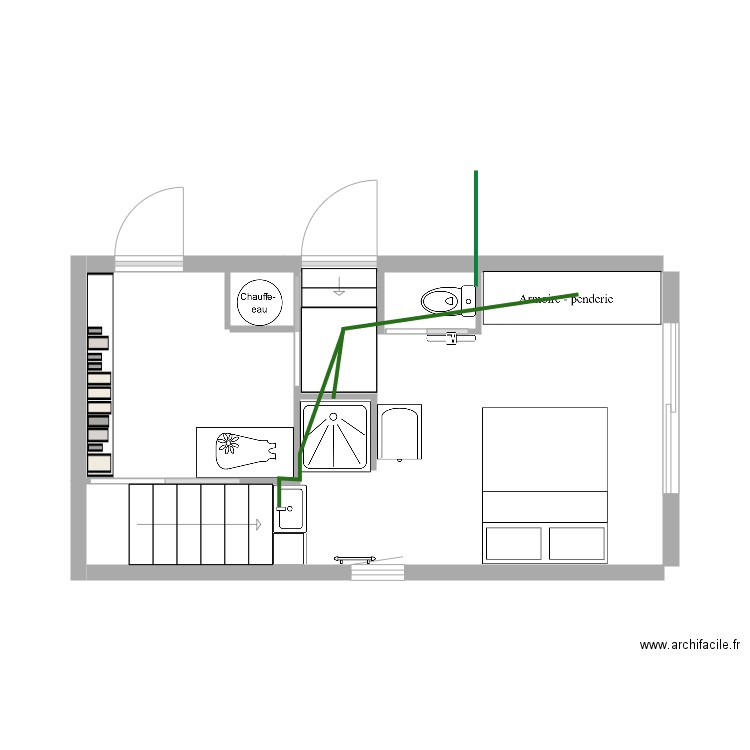 PLAN CHAMBRE  PLOMBERIE. Plan de 0 pièce et 0 m2