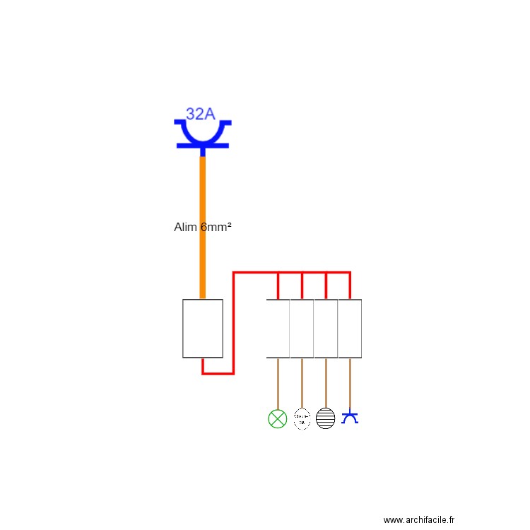 Elec caravane festizac. Plan de 0 pièce et 0 m2