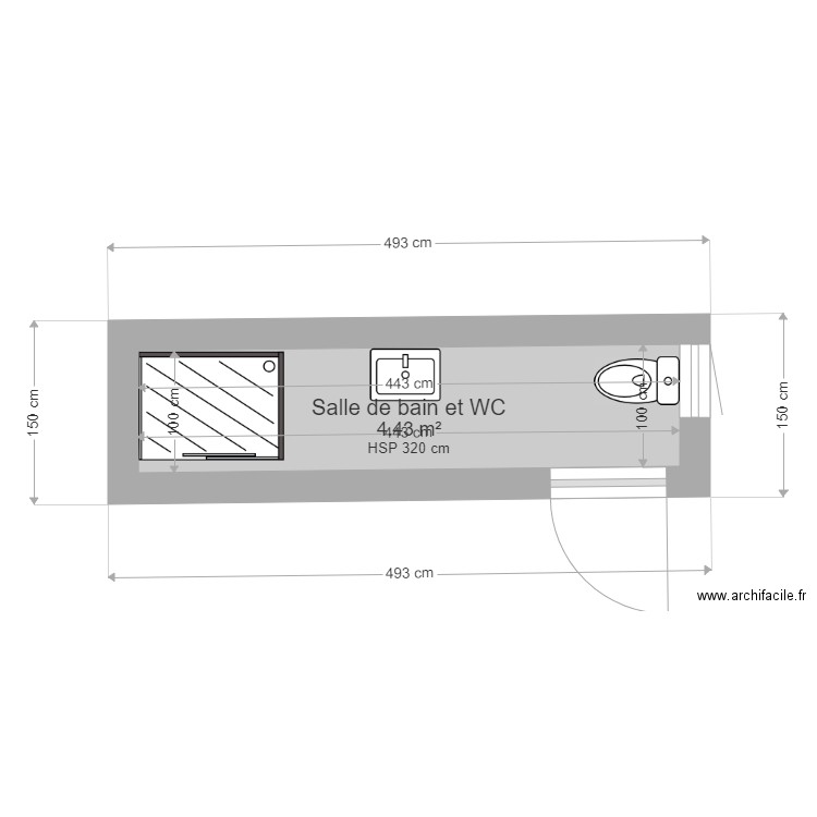 Chambre A. Plan de 0 pièce et 0 m2