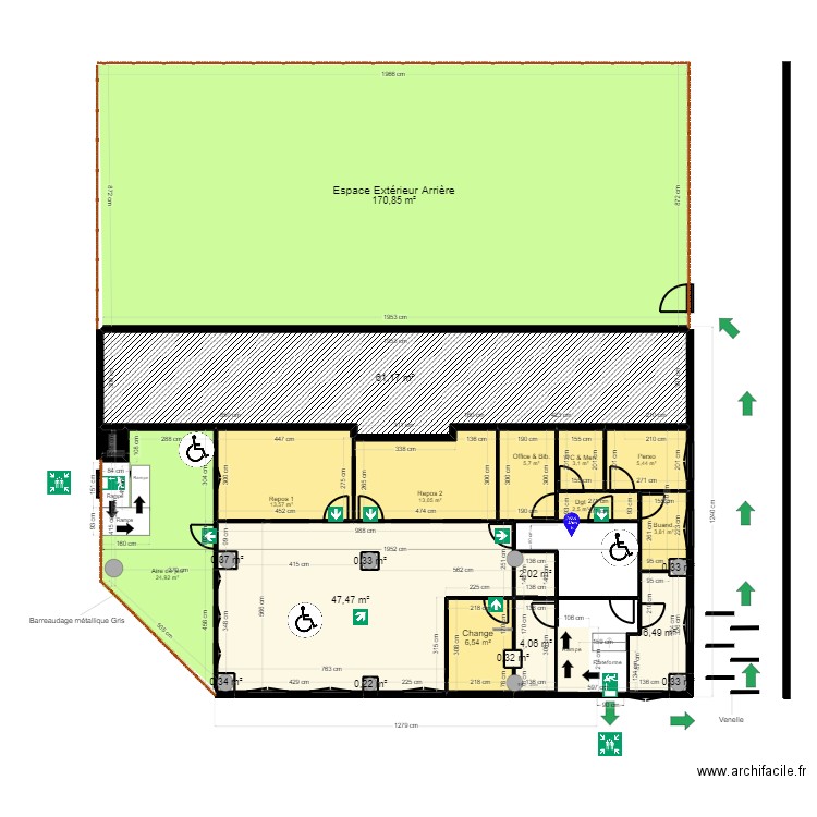 Fontenay Projet Tvx - av CF V ArL FrS MaD 130924 0955. Plan de 23 pièces et 374 m2