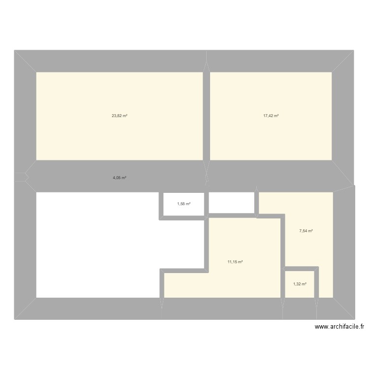 Plan Salon. Plan de 7 pièces et 67 m2