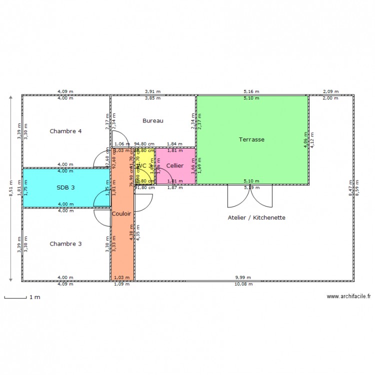 Etage. Plan de 0 pièce et 0 m2