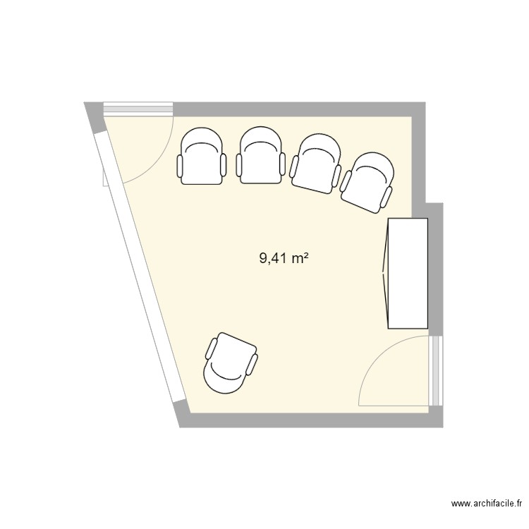 Bureau Dina1. Plan de 0 pièce et 0 m2