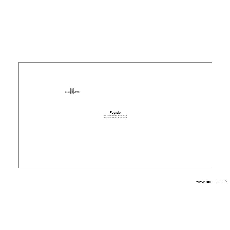 Façade mitoyenne. Plan de 0 pièce et 0 m2