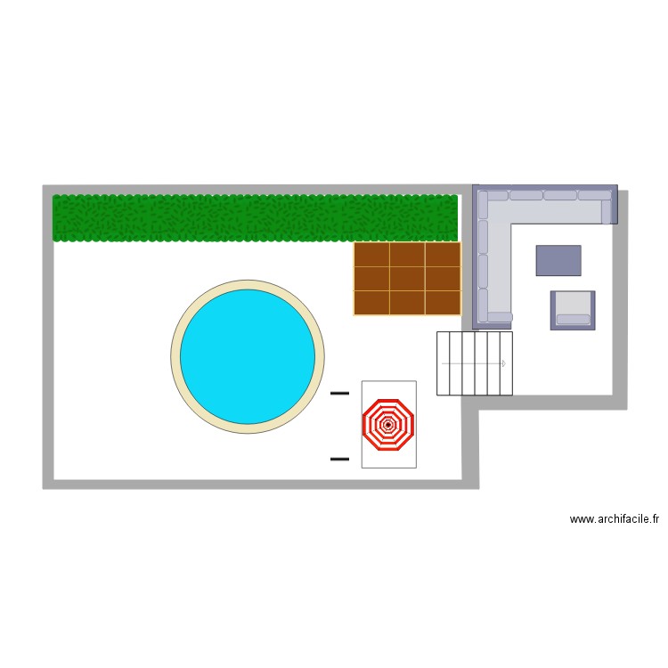 cour . Plan de 0 pièce et 0 m2