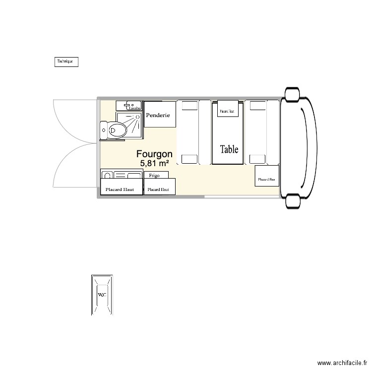 Ford LS330. Plan de 0 pièce et 0 m2