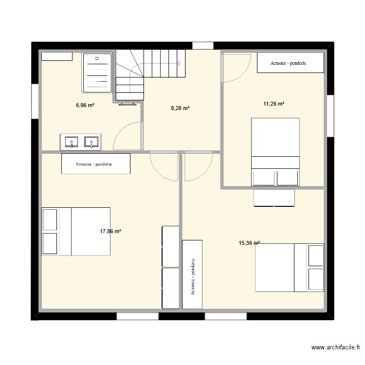 chalet R+1. Plan de 0 pièce et 0 m2